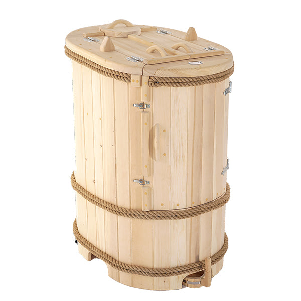 Rope Cedar Barrel Sauna